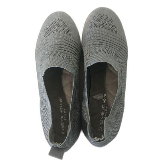 ADRIENNE VITTADINI Espadrille Women's Size 9 Gray Slip On Niko Comfort Platform - Picture 2 of 11